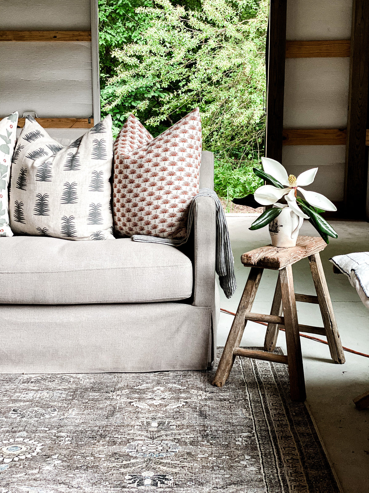 Discover artisan hand-printed textiles and wallpapers from Greige Textiles—made for inspired interiors