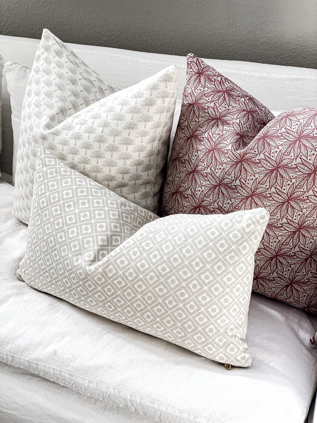 Explore Greige Textiles’ hand-printed linens and wallpapers—designed for layered, lived-in spaces