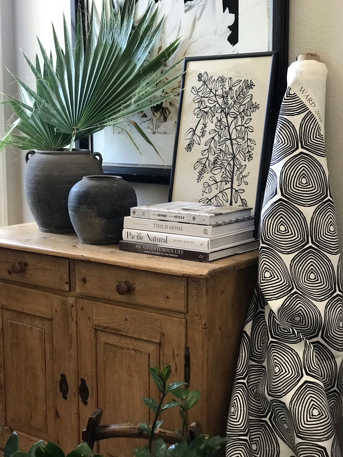 New heritage fabric patterns, hand screen printed on linen by Greige Textiles. Discover more for your next interior project.