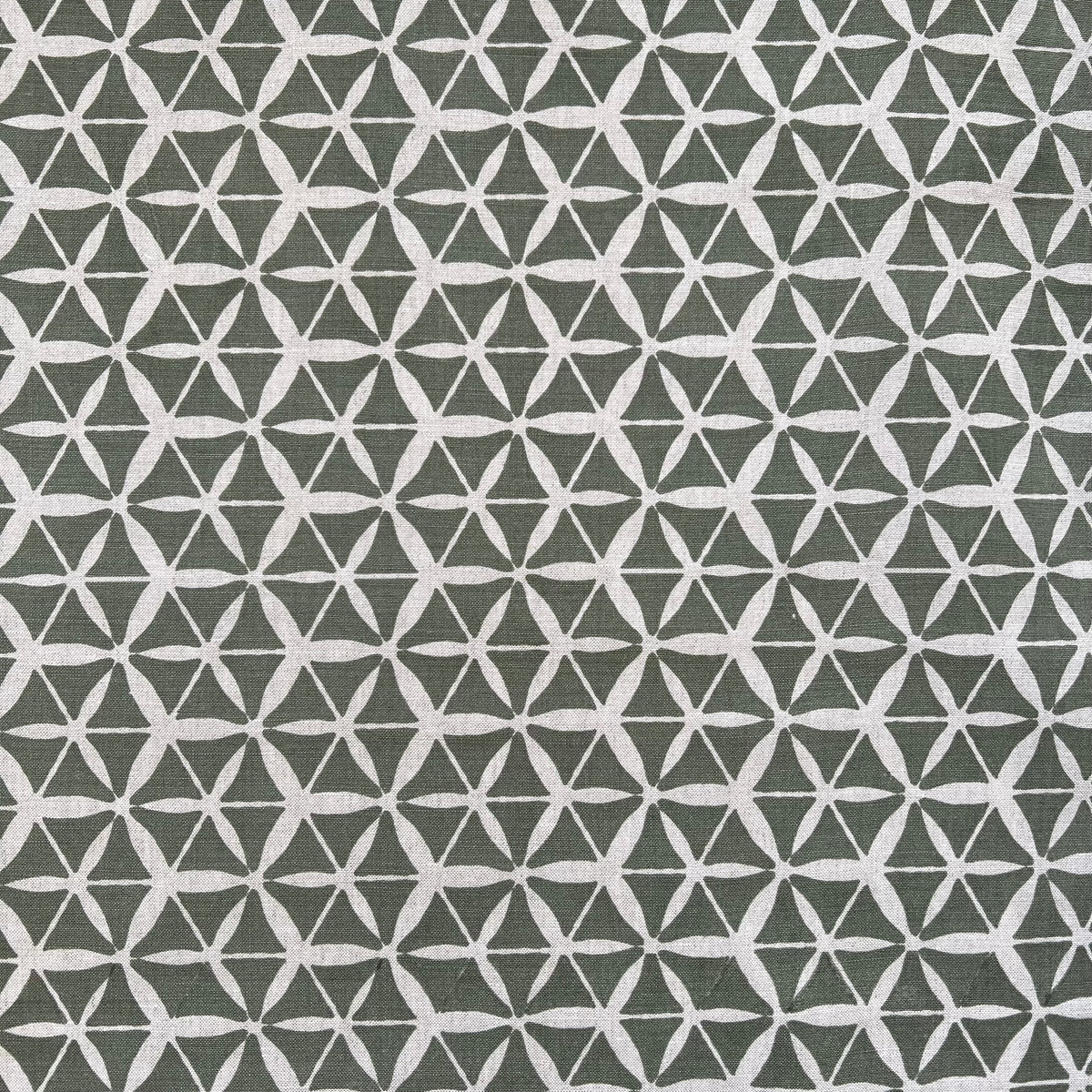 Tuile Fabric Moss on Oatmeal