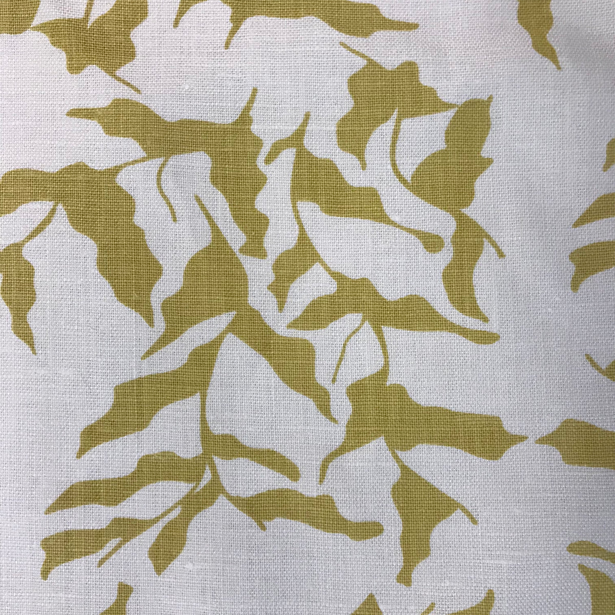 Mer Fabric Wheat on Oyster greige textiles hand printed in california