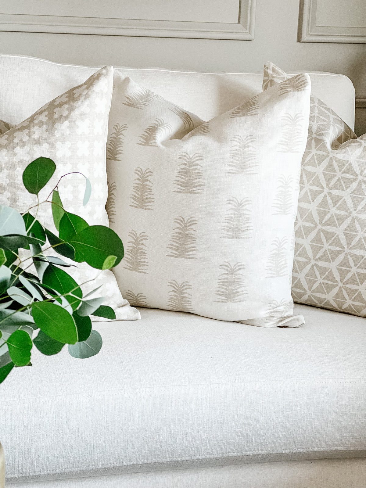 Imogene Fabric Heron on Oyster