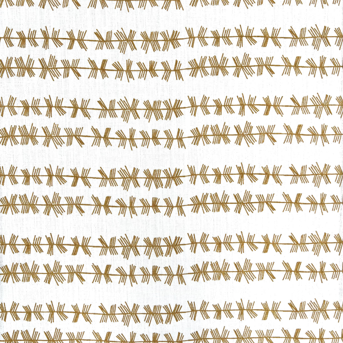 Stick Stripe fabric Wheat on Oyster