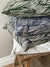 Trina Fabric Emerald on Natural greige textiles hand printed in california screen printing