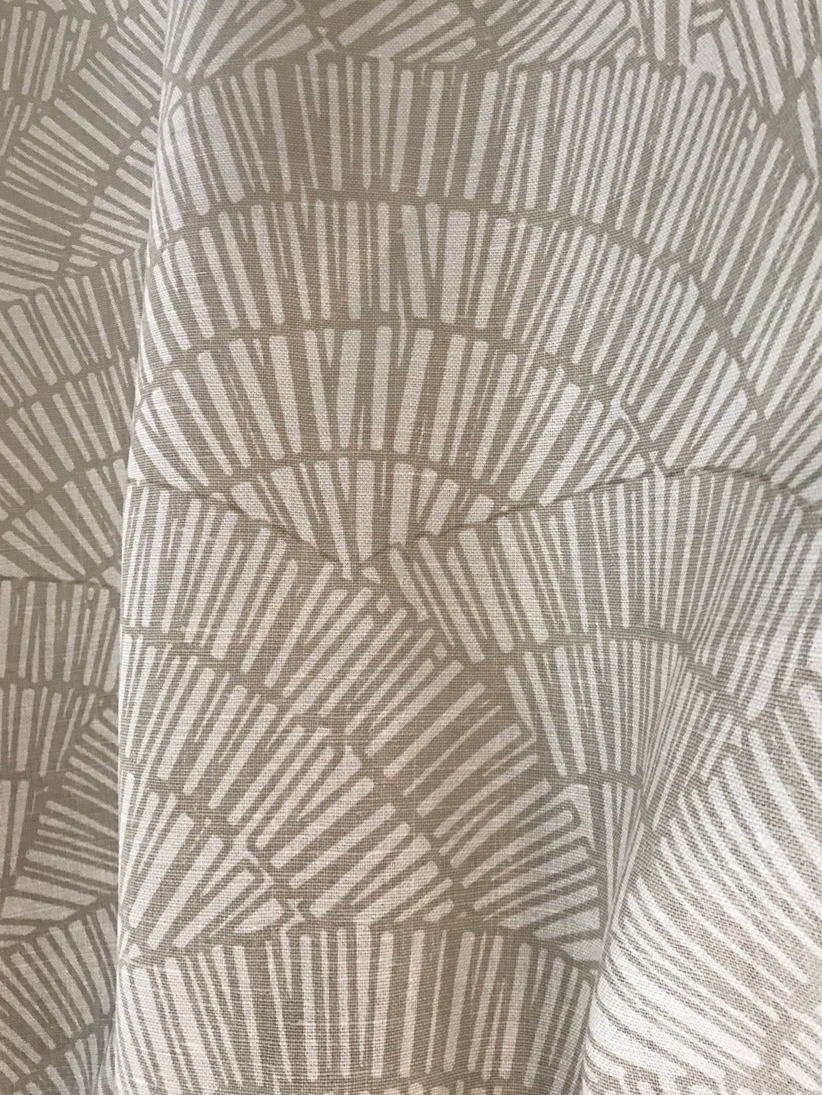 Fan Fabric Heron on Oyster