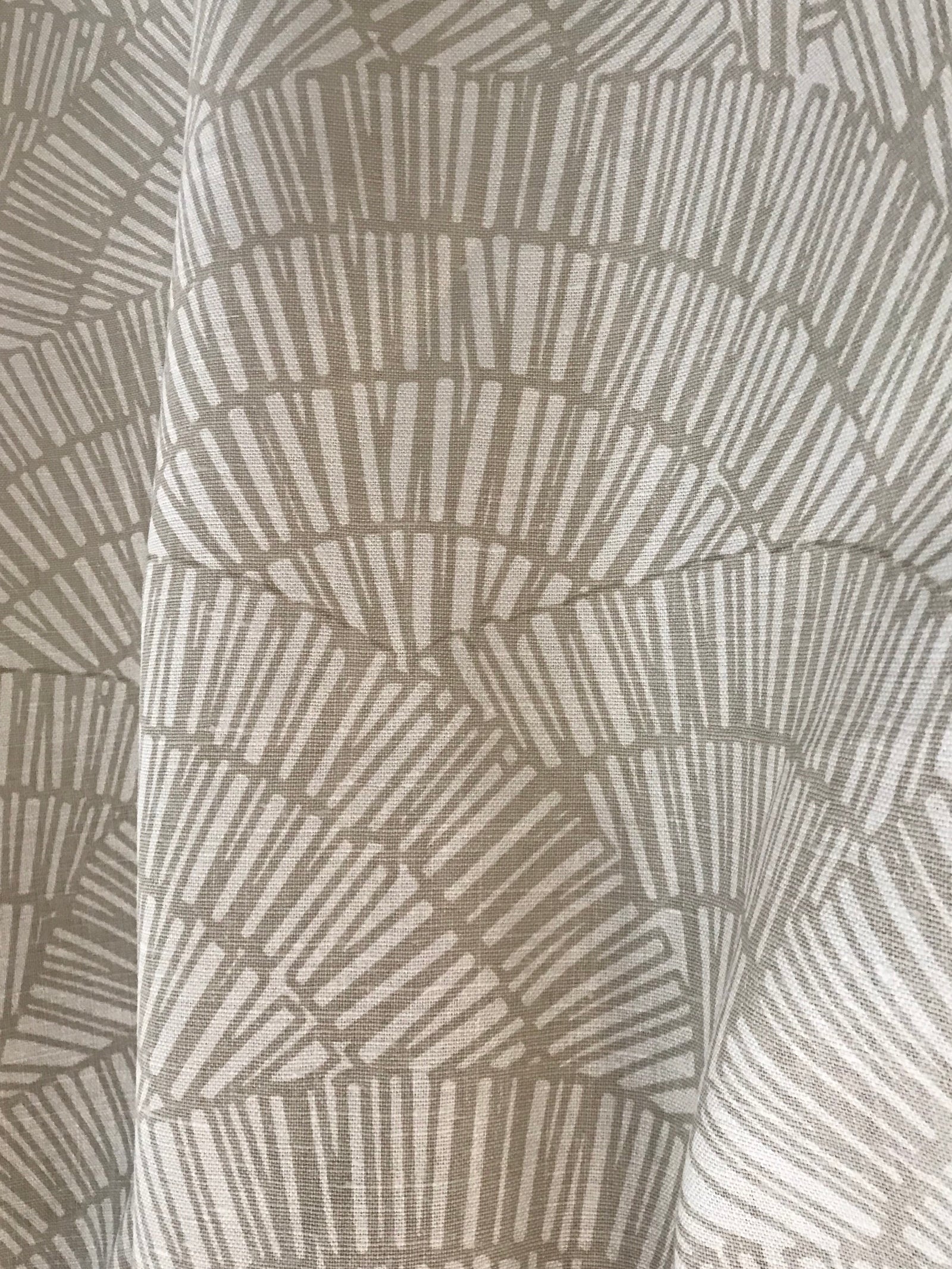 Fan Fabric Heron on Oyster