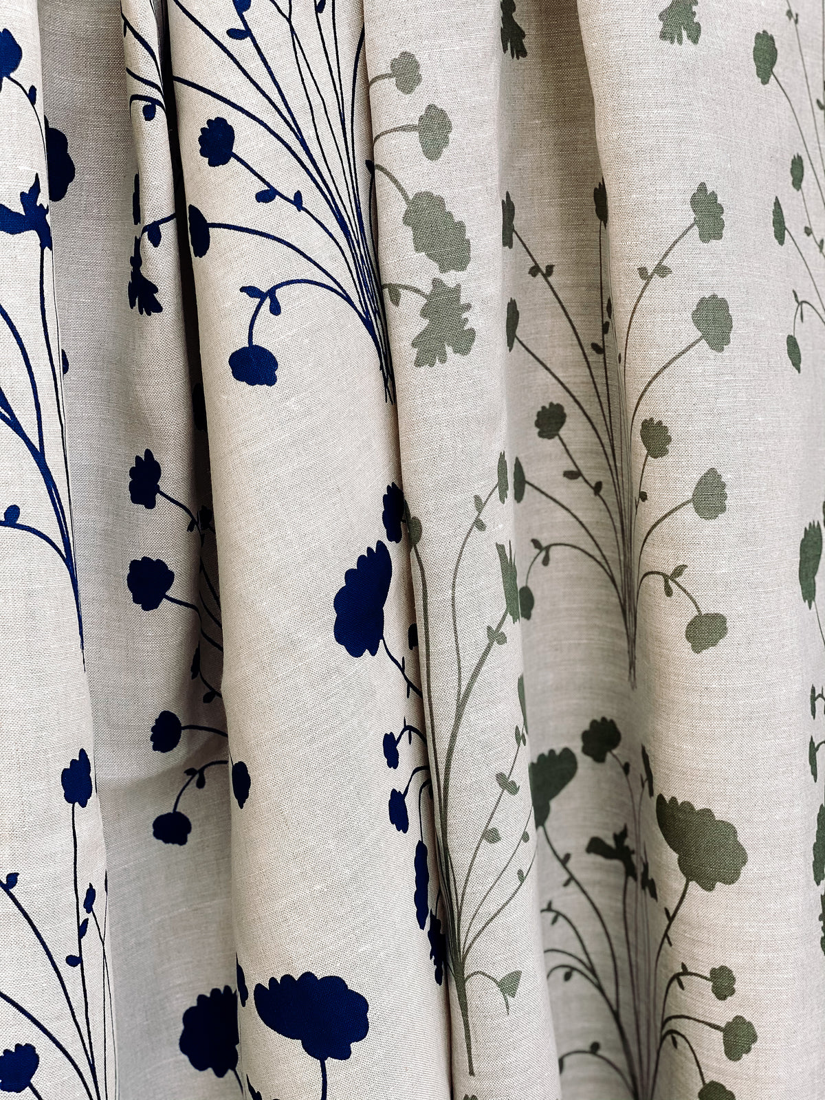 Amelie Fabric Moss on Oatmeal