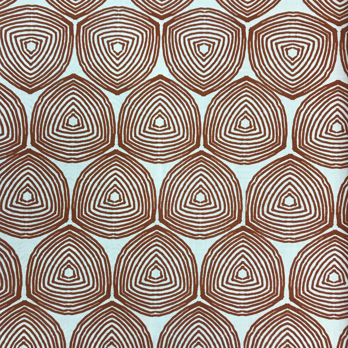 Ward Fabric Burnt Orange on Oyster