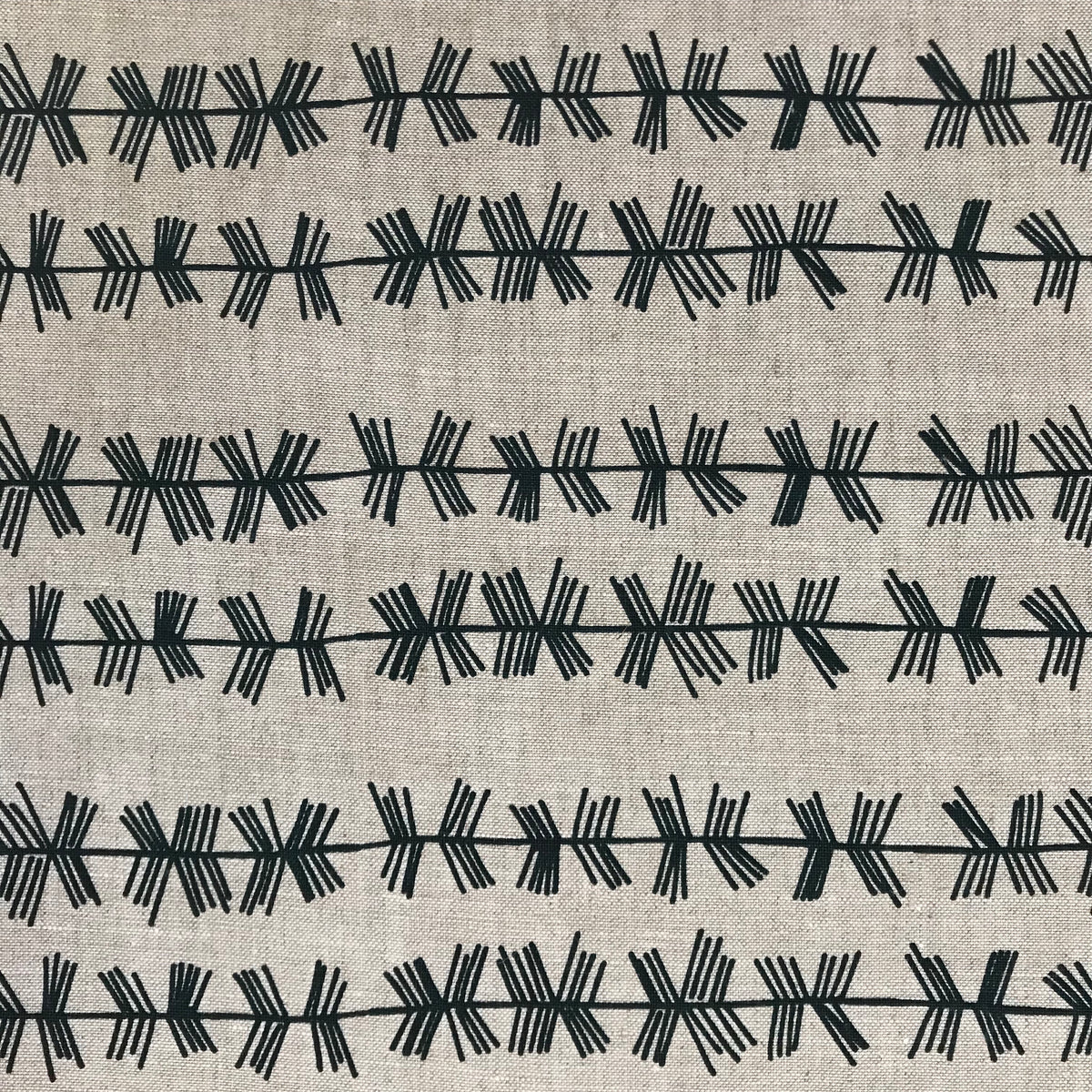 Stick Stripe fabric Dublin on Oatmeal greige textiles