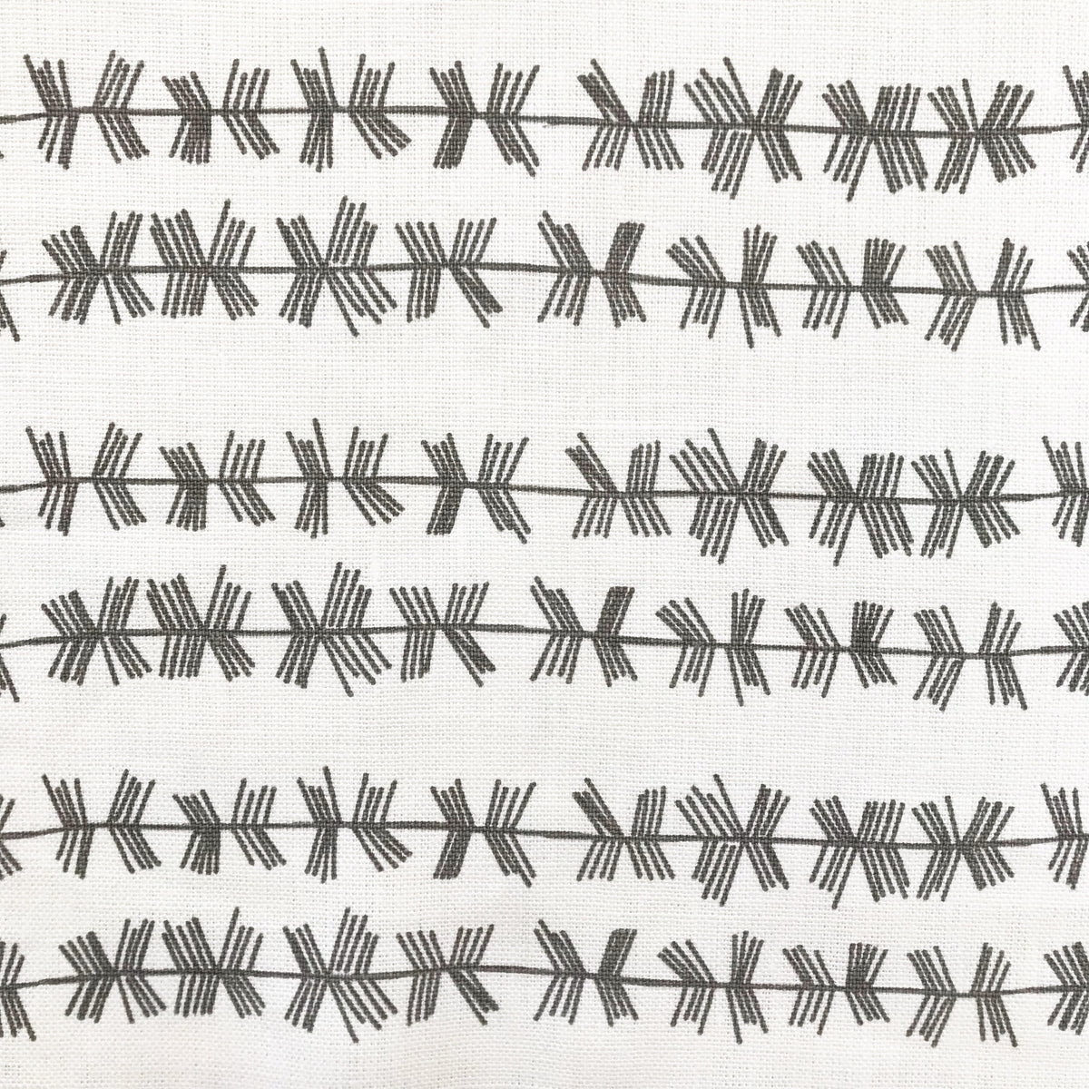 Stick Stripe fabric Dove on Oyster greige textiles