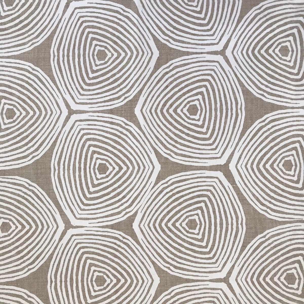 Ward Fabric White on Oatmeal